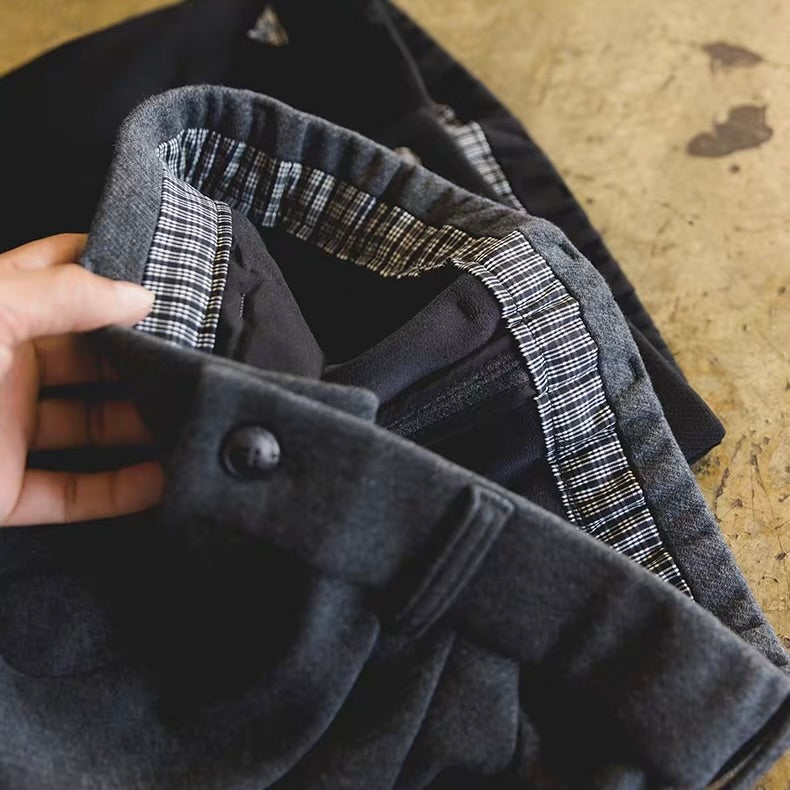 裏起毛 ワイドストレート カジュアルパンツ(2Colors)251049