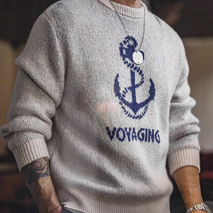 アンカーモチーフ ニットプルオーバー(2Colors)240963