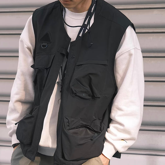 マルチポケット付 Vネック ワークベスト(1Color)250298