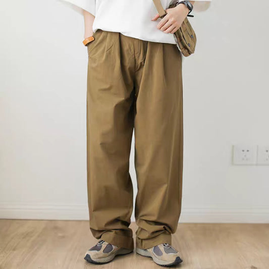 バルーンシルエット シンプル ワイドパンツ(4Colors)240377