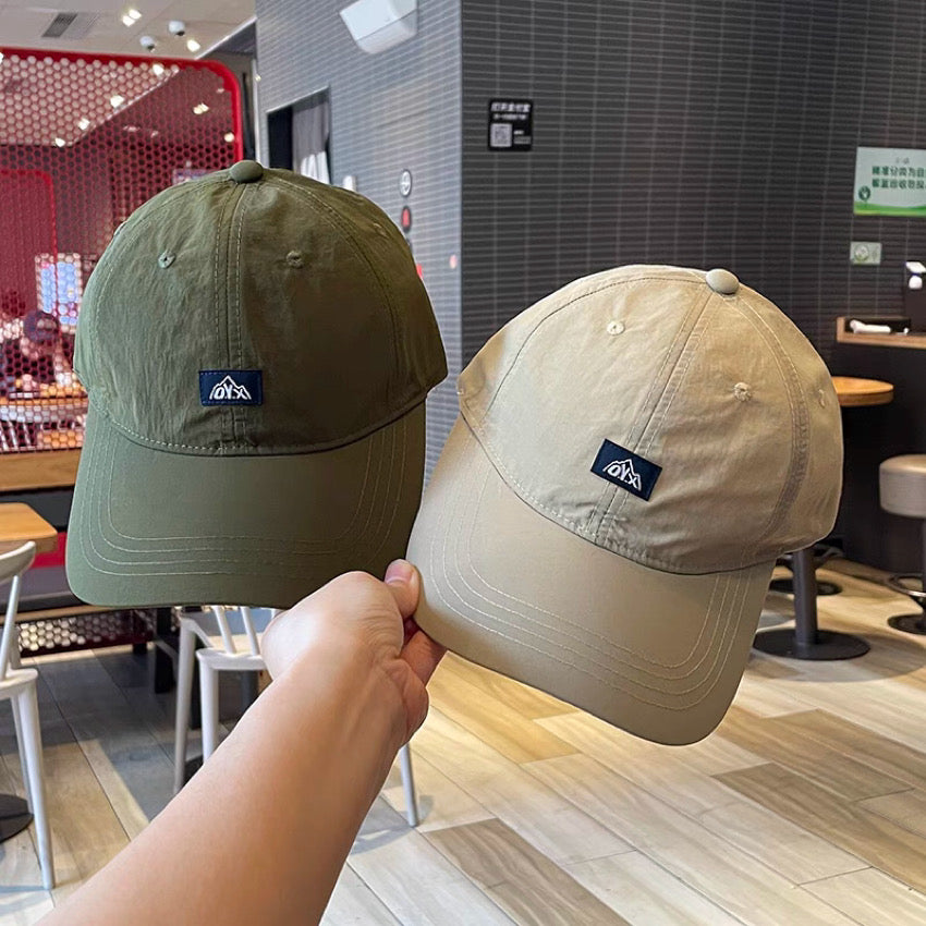 ワンポイントロゴ 速乾 ベースボールキャップ(6Colors)240453