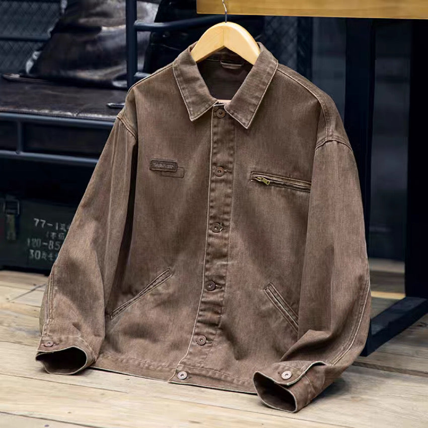 アメリカンレトロ ウォッシュド ワークジャケット(1Color)240861