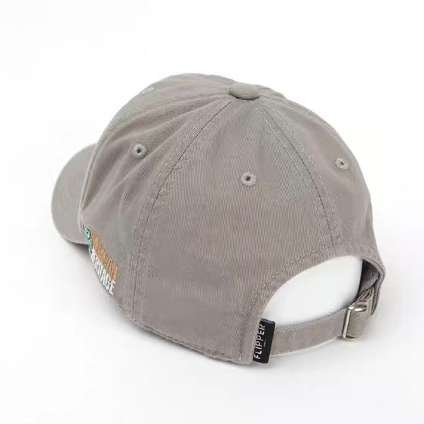 レトロ 刺繍 ベースボールキャップ(4Colors)250307