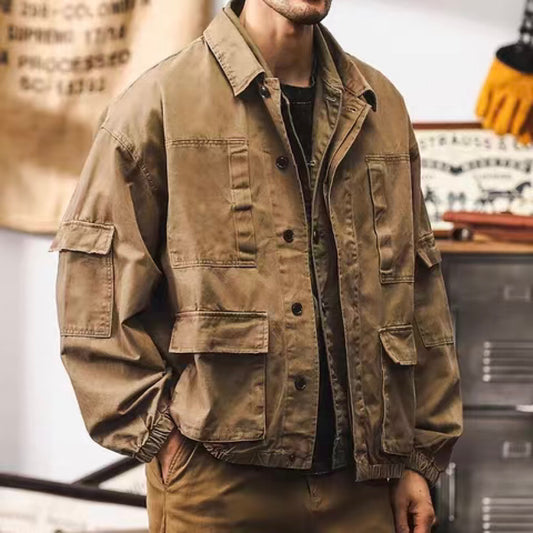 レトロ マルチポケット付 ハンティングジャケット(3Colors)240843