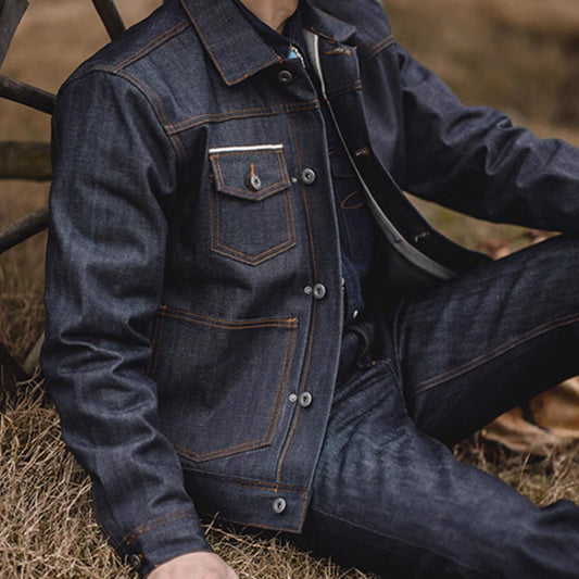 ヘビーウェイト マルチポケット付デニムジャケット(1Color)240668