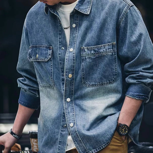 グラデーションカラー デニムシャツ(1Color)250084