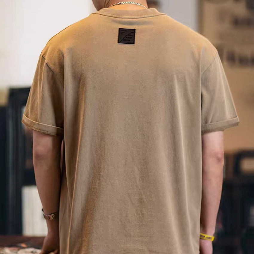 ネック立体ロゴ ウォッシュドTシャツ(2Colors)250256