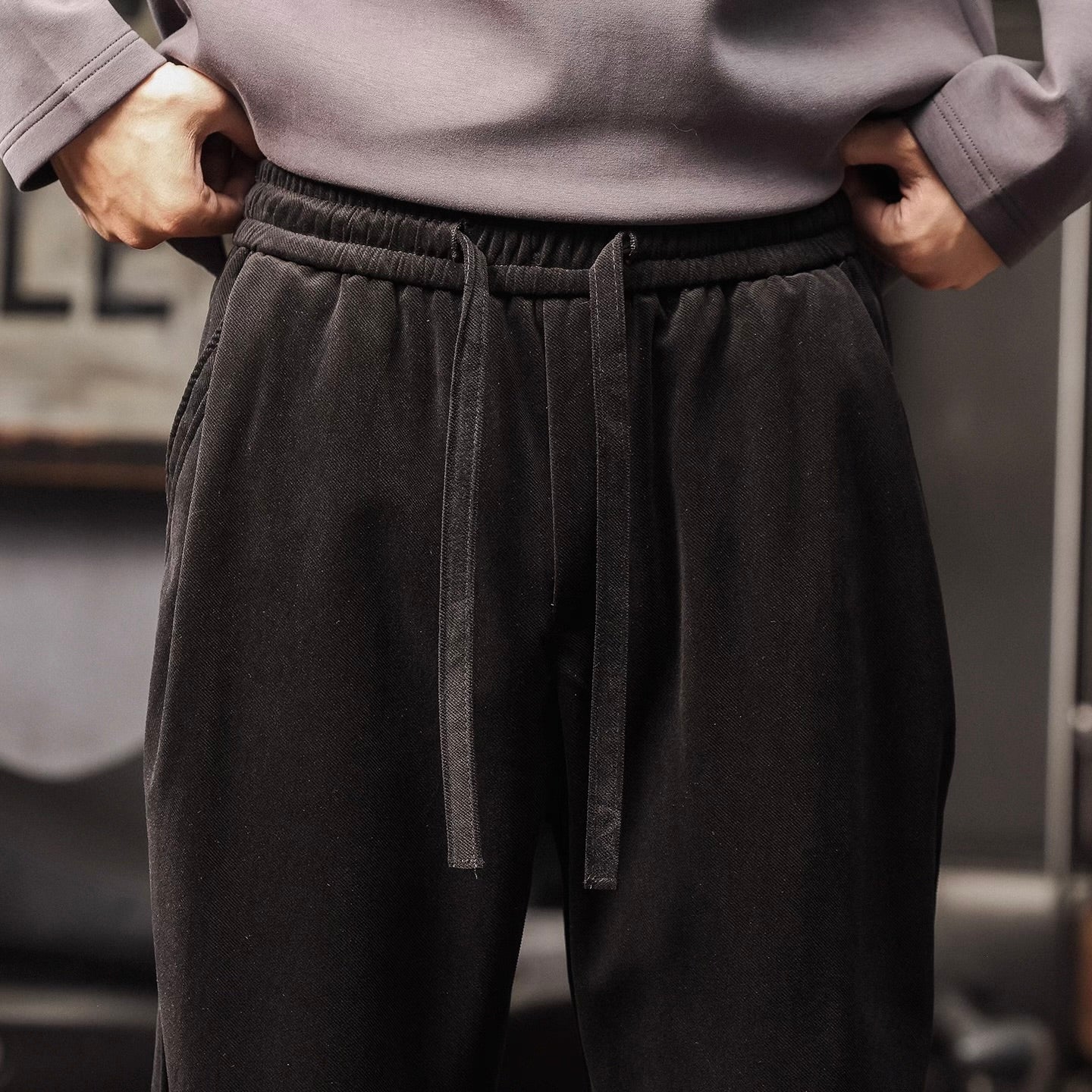 防寒 ストレート スウェットパンツ(3Colors)251019