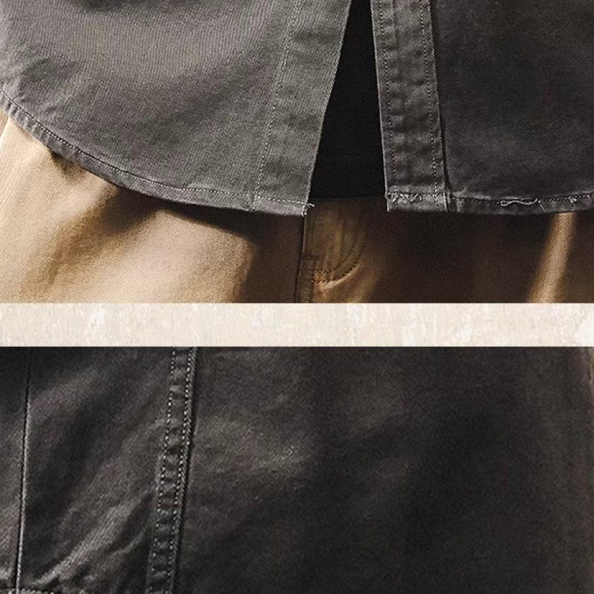 ロゴ入りデザインポケット付 ワークシャツ(3Colors)250010