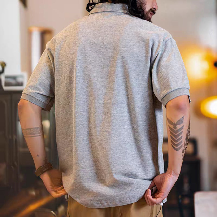 ワンポイントロゴ シンプル ポロシャツ(1Color)250295