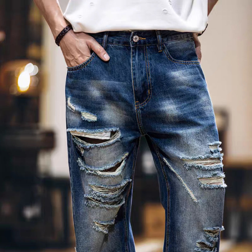 ハイダメージ ウォッシュドデニムパンツ(1Color)250258