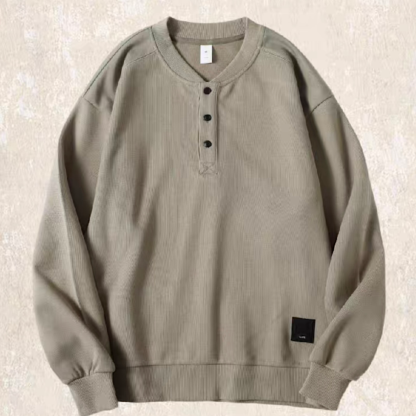 ヘンリーネック ヘビーウェイト スウェット(2Colors)240851