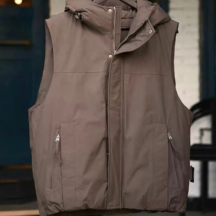 フード付 シンプル ダウンベスト(3Colors)250890