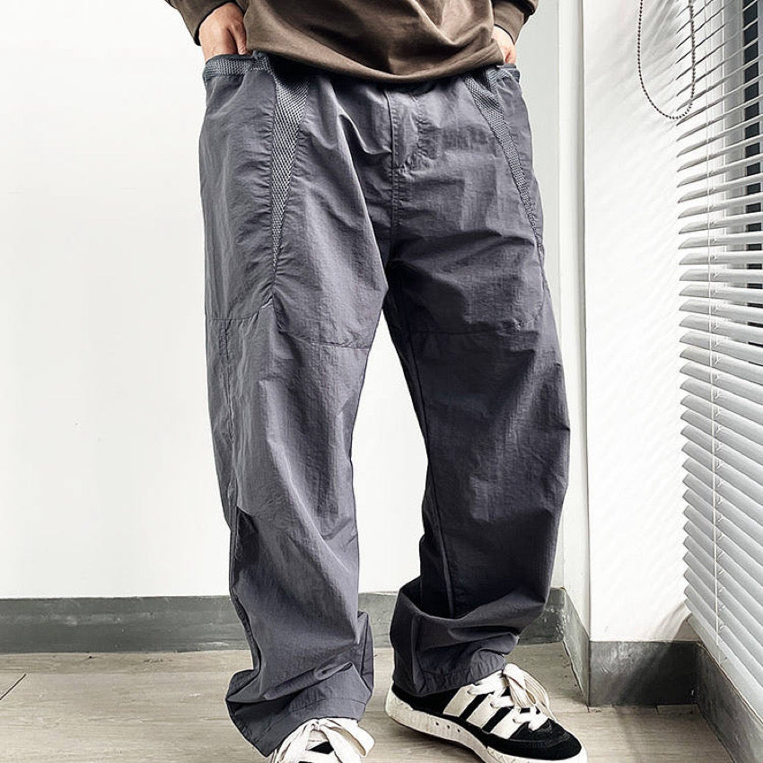 メッシュ ワイド パラシュートパンツ(3Colors)250580