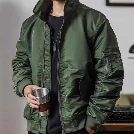 襟付き MA-1 フライトジャケット(2Colors)- F573