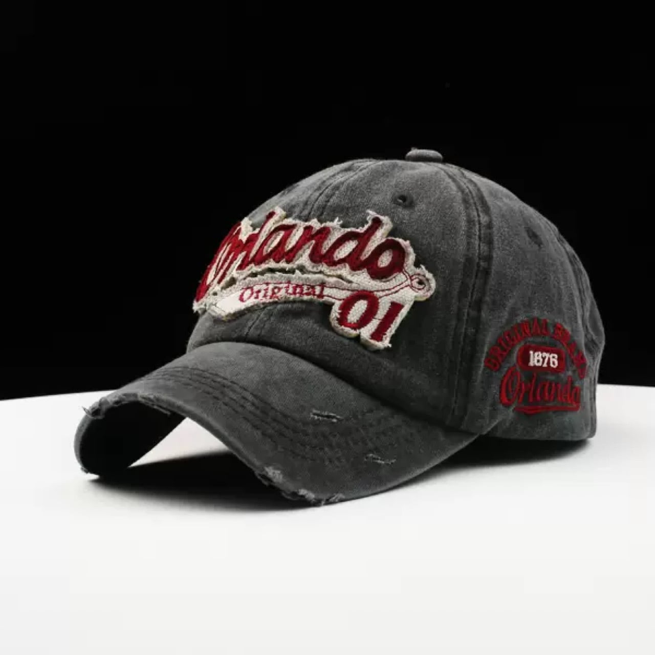 ロゴワッペン ダメージキャップ(5Colors)- T808