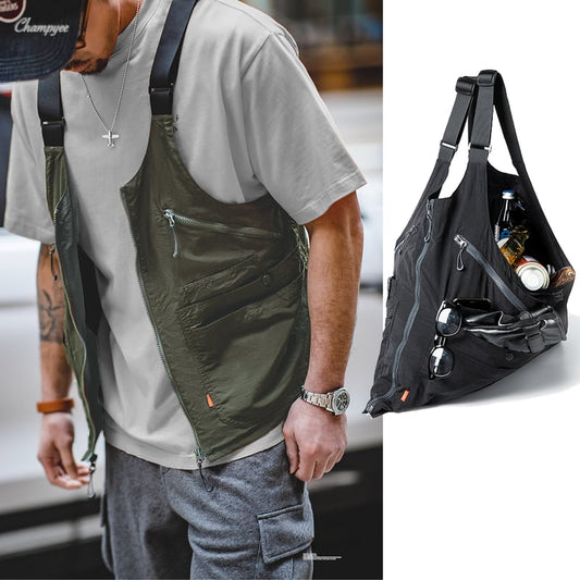 2way バッグ 変形ベスト(2Colors)- T329