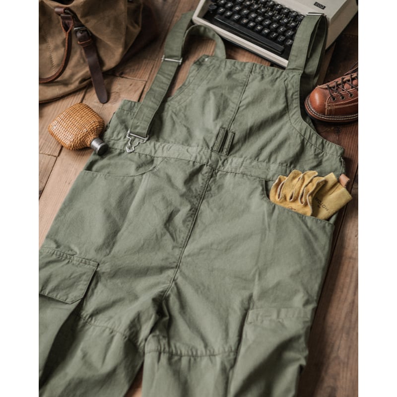 アメリカンレトロワークオーバーオール(3Colors)- T762