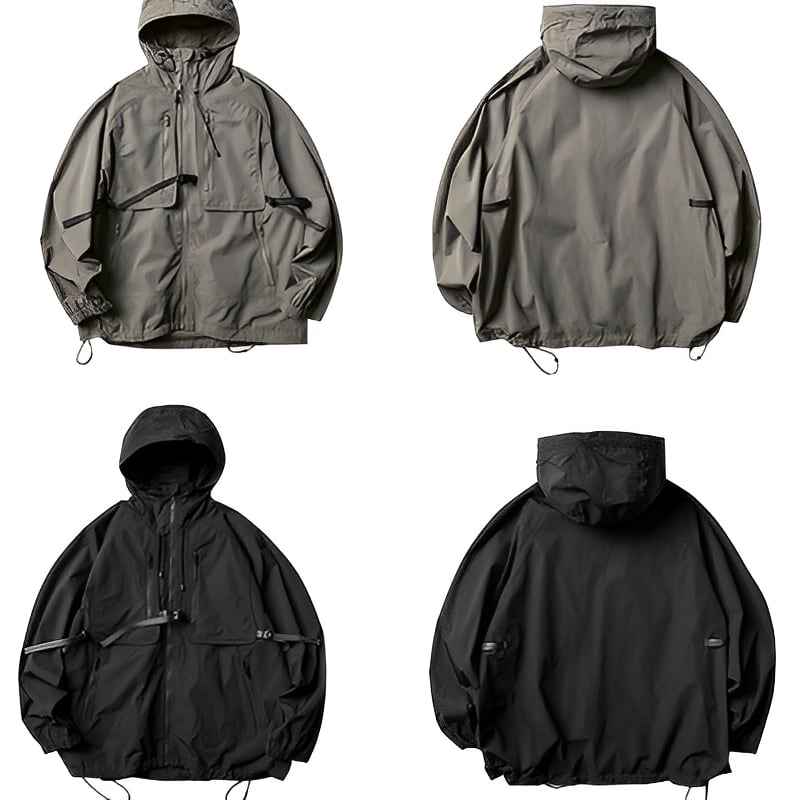 ジップアップ マルチポケット マウンテンジャケット(2Colors)- A130