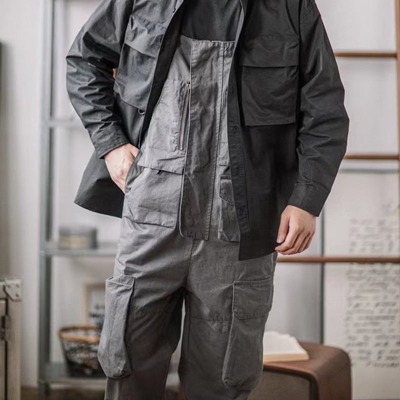 アメリカンレトロワークオーバーオール(3Colors)- T762