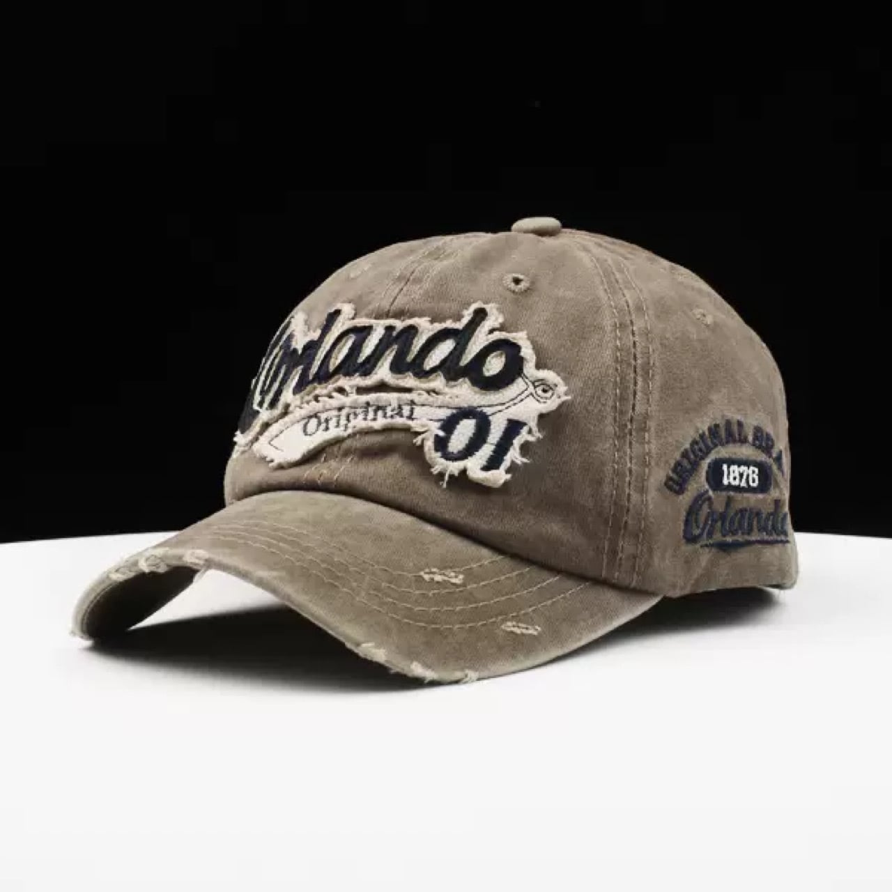 ロゴワッペン ダメージキャップ(5Colors)- T808