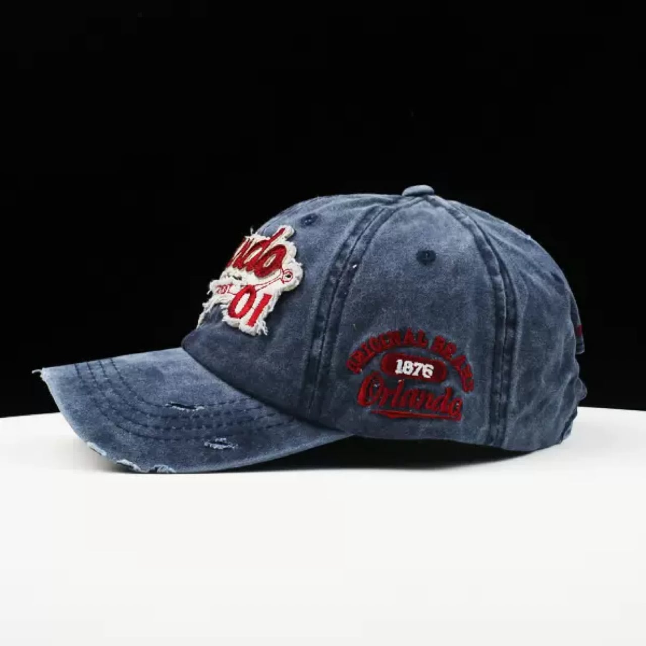 ロゴワッペン ダメージキャップ(5Colors)- T808