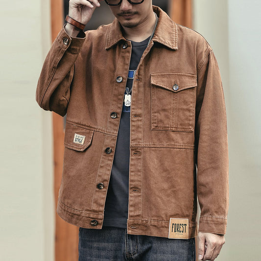 アメリカン レトロ デニムジャケット(2Colors)- T560