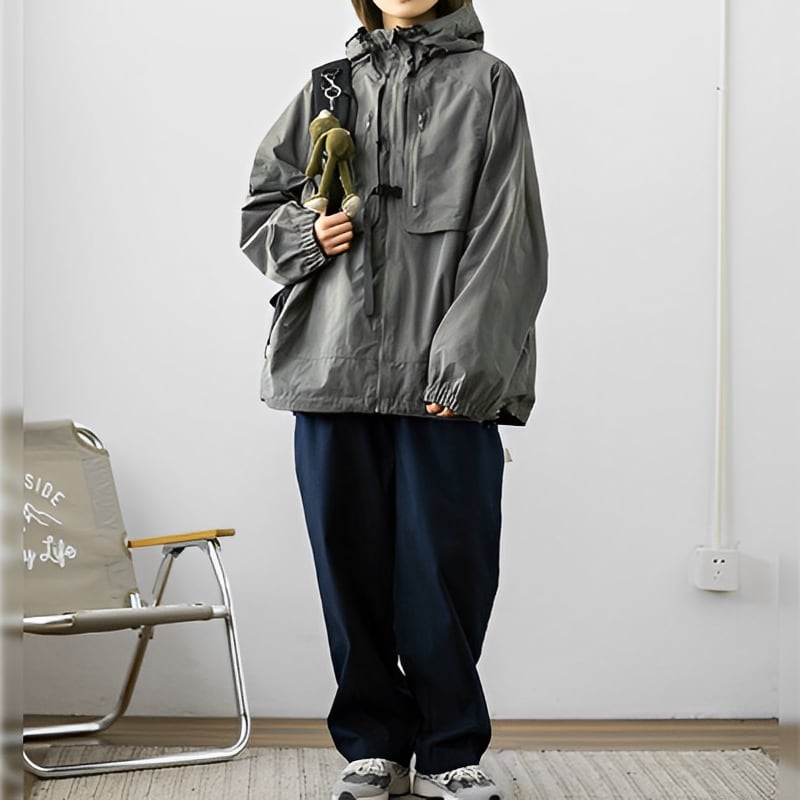 ジップアップ マルチポケット マウンテンジャケット(2Colors)- A130