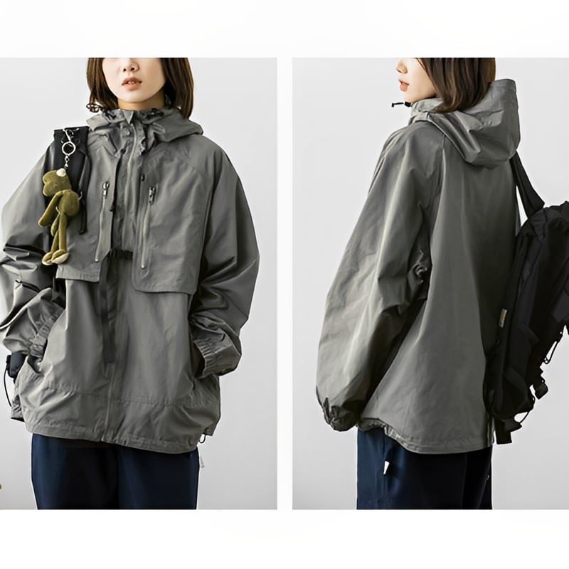 ジップアップ マルチポケット マウンテンジャケット(2Colors)- A130