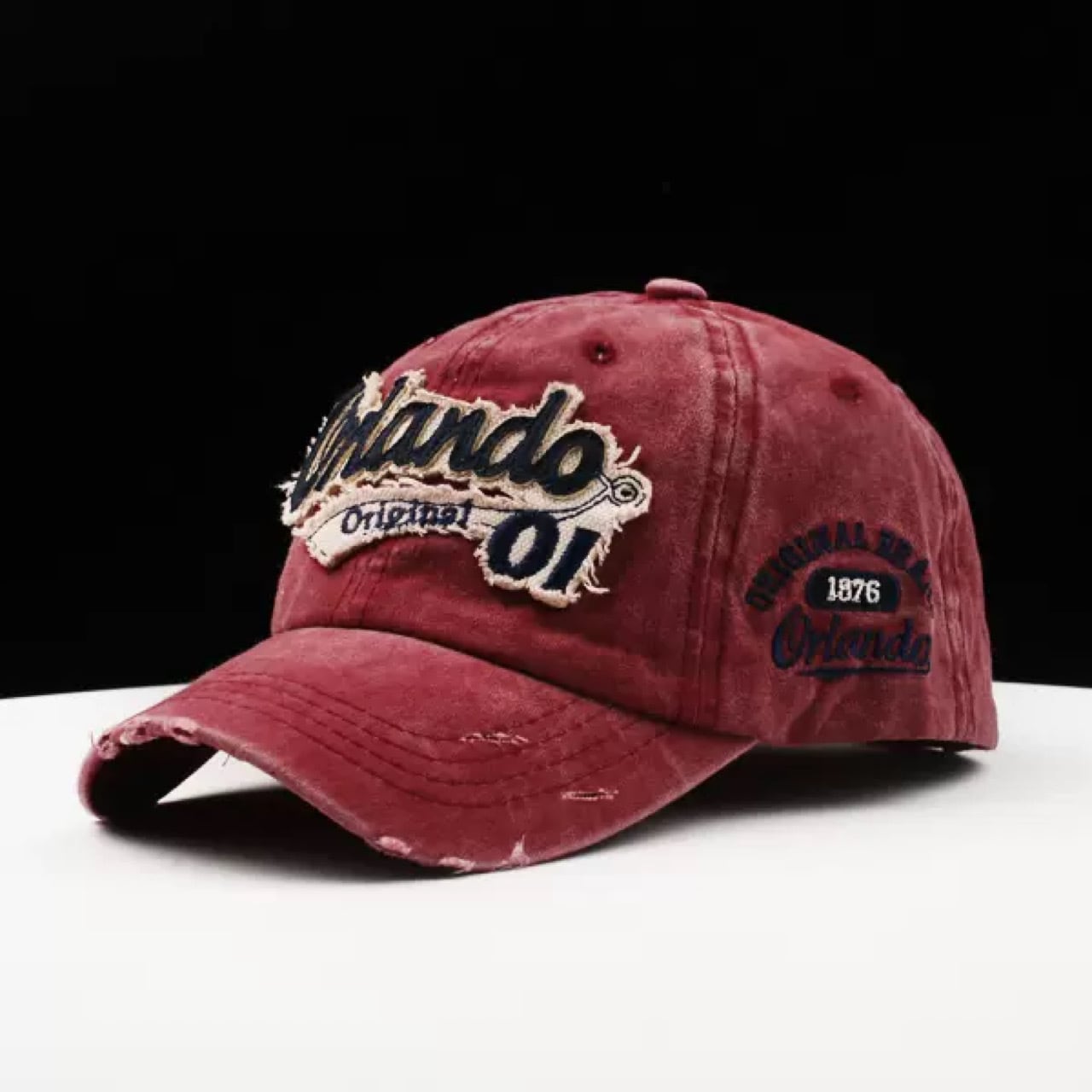 ロゴワッペン ダメージキャップ(5Colors)- T808