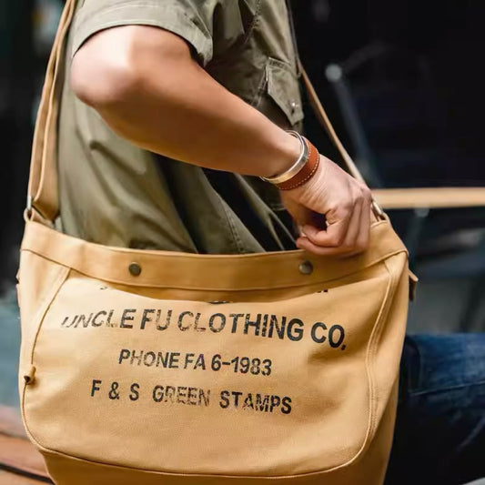 大容量 アメリカンヴィンテージ キャンバスバック(1Color)- B757