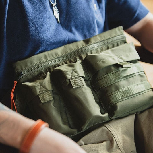 多機能 マルチポケット ミリタリー ショルダーバッグ(2Colors)- T489