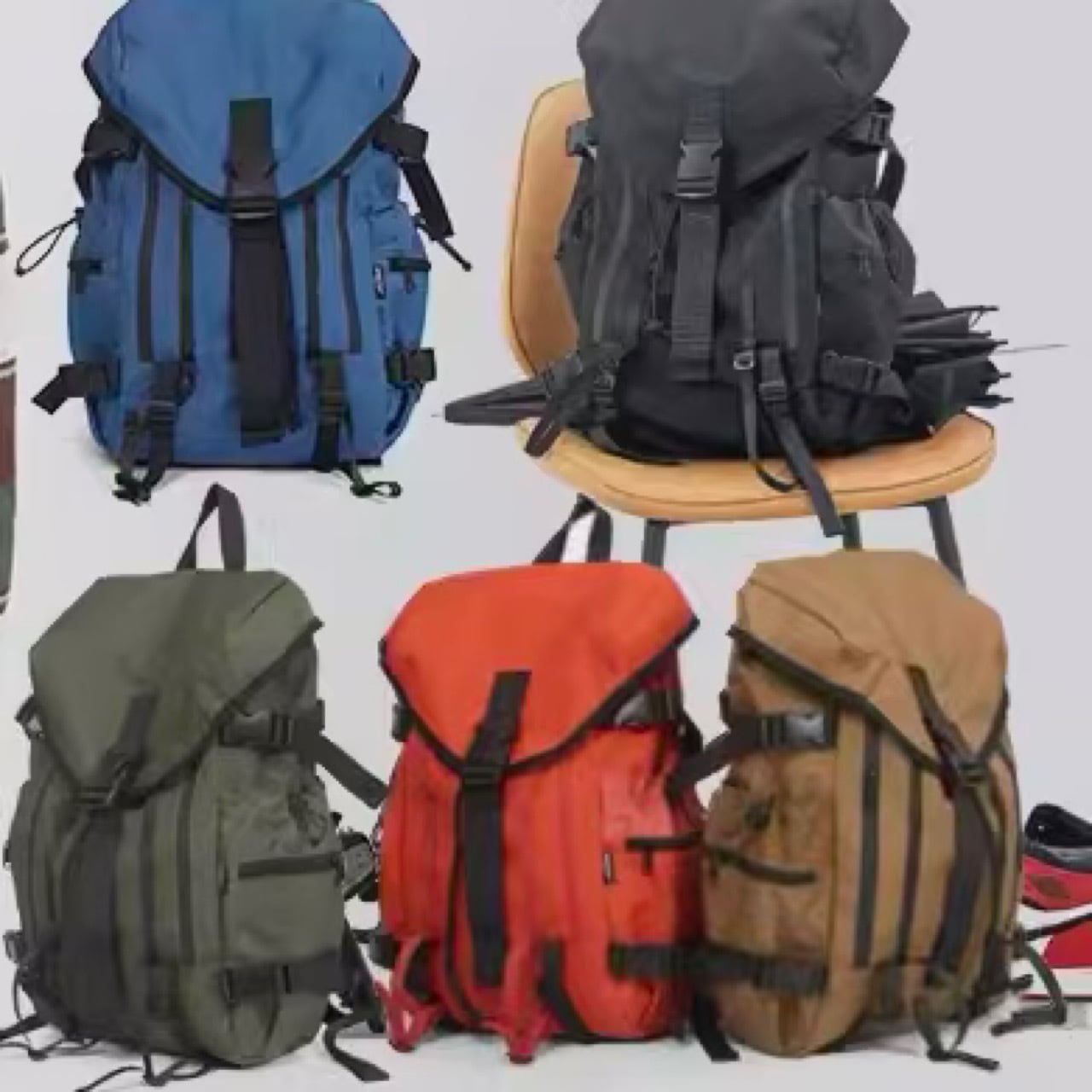 防水 アウトドア 多機能 バックパック(5Colors)- B948