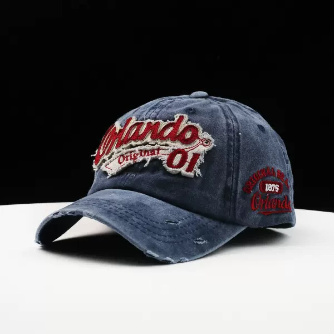 ロゴワッペン ダメージキャップ(5Colors)- T808