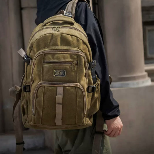 タフ キャンバス地 多機能 バックパック(3Colors)- A893