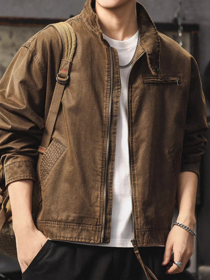 ヴィンテージテイスト スタンドカラージャケット（1Color）260083