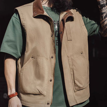 襟コーデュロイ サファリベスト（1Color）260180