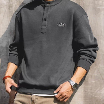 ヘンリーネック スウェットプルオーバー（3Colors）260209