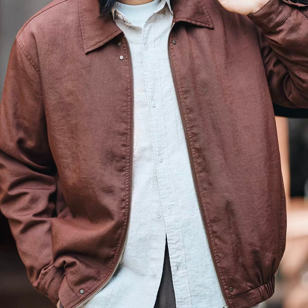 アメリカンレトロ シンプル ジャケット（2Colors）260107