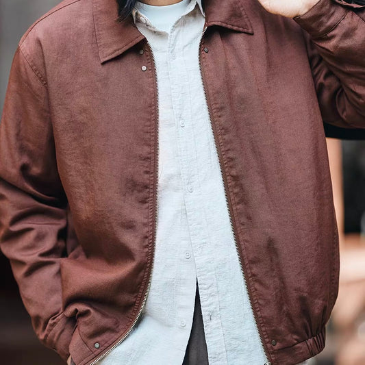 アメリカンレトロ シンプル ジャケット（2Colors）260107