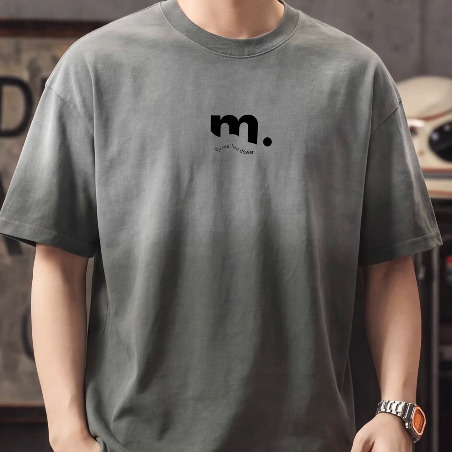 ワンポイントロゴ グラデーションTシャツ（4Colors）260386