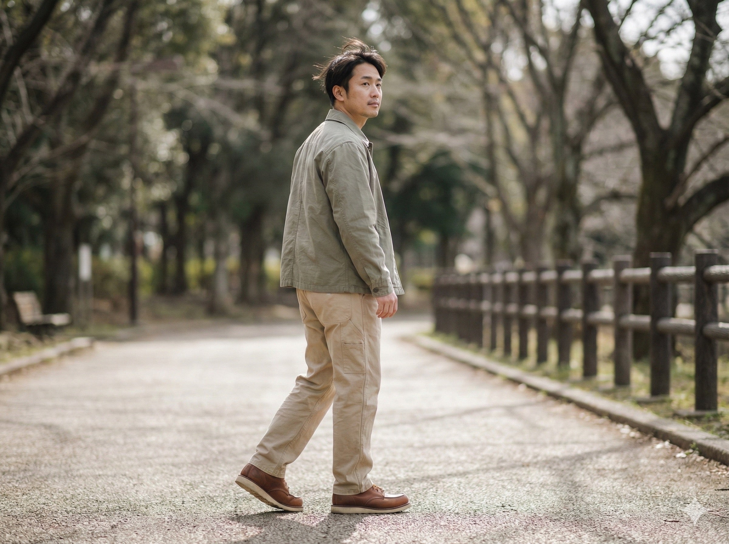 ウォッシュドコットン ワーク チノパン（2Colors）240222 – Champyee