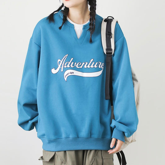 フェイクレイヤード オーバーサイズ ロゴスウェット（3Colors）250716