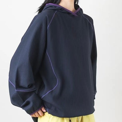 スポーツ ワッフル生地 フーディー（5Colors）260176