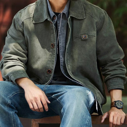 レトロ ウォッシュド ワークジャケット（1Color）250907