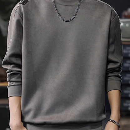 シンプル ロゴ付 スウェットプルオーバー（3Colors）251008