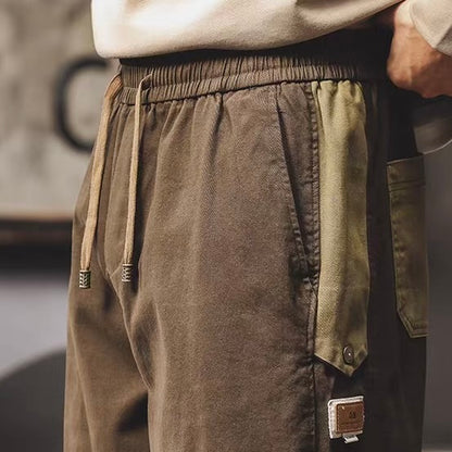 パッチワーク イージー カジュアルパンツ（2Colors）260100