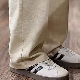 ナチュラル コットンリネン ワイドパンツ（2Colors）250529