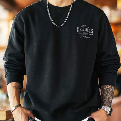 レトロ 裏起毛 スウェットプルオーバー（2Colors）250933