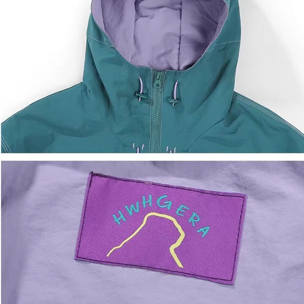 裾ドローコード フード付ウィンドブレーカー（2Colors）260064